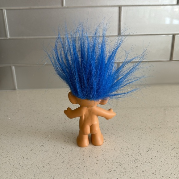 🏴 vintage Blue Hair Troll Doll - Picture 4 of 7